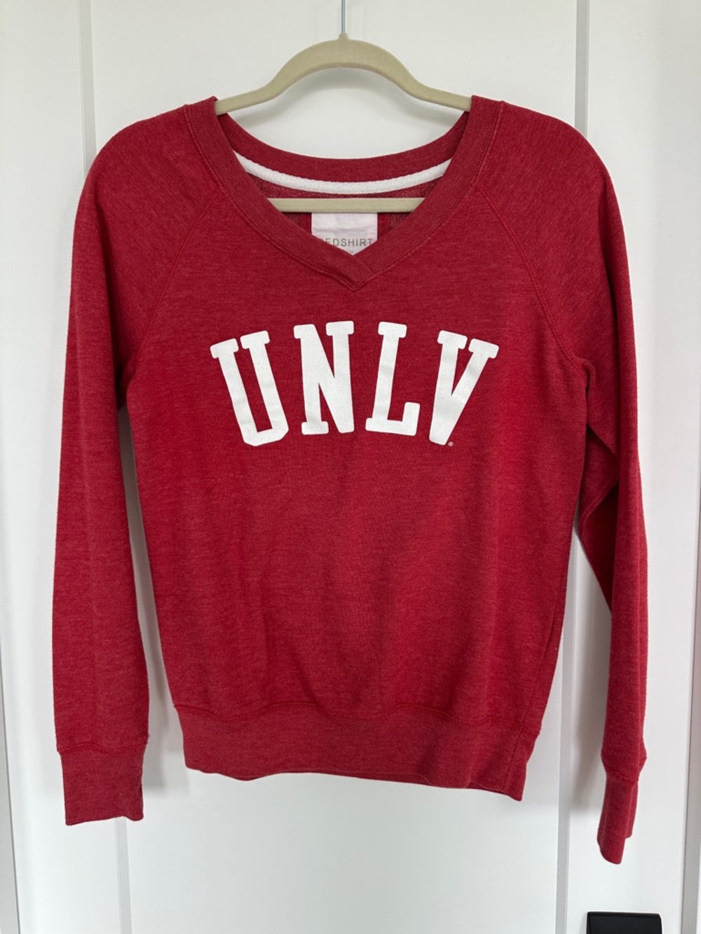 UNLV Red V-Neck Women's Sweatshirt